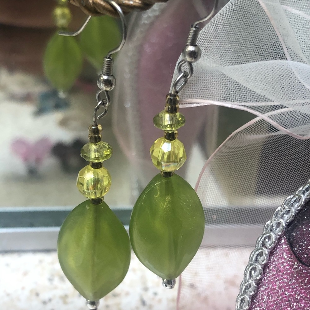 Handcrafted Green Earrings
